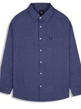 Hard Luck Blue Long Sleeve Shirt Button Down Men’s Size XXL Very Soft